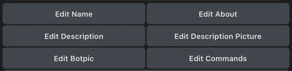 раздел "Edit Bot"